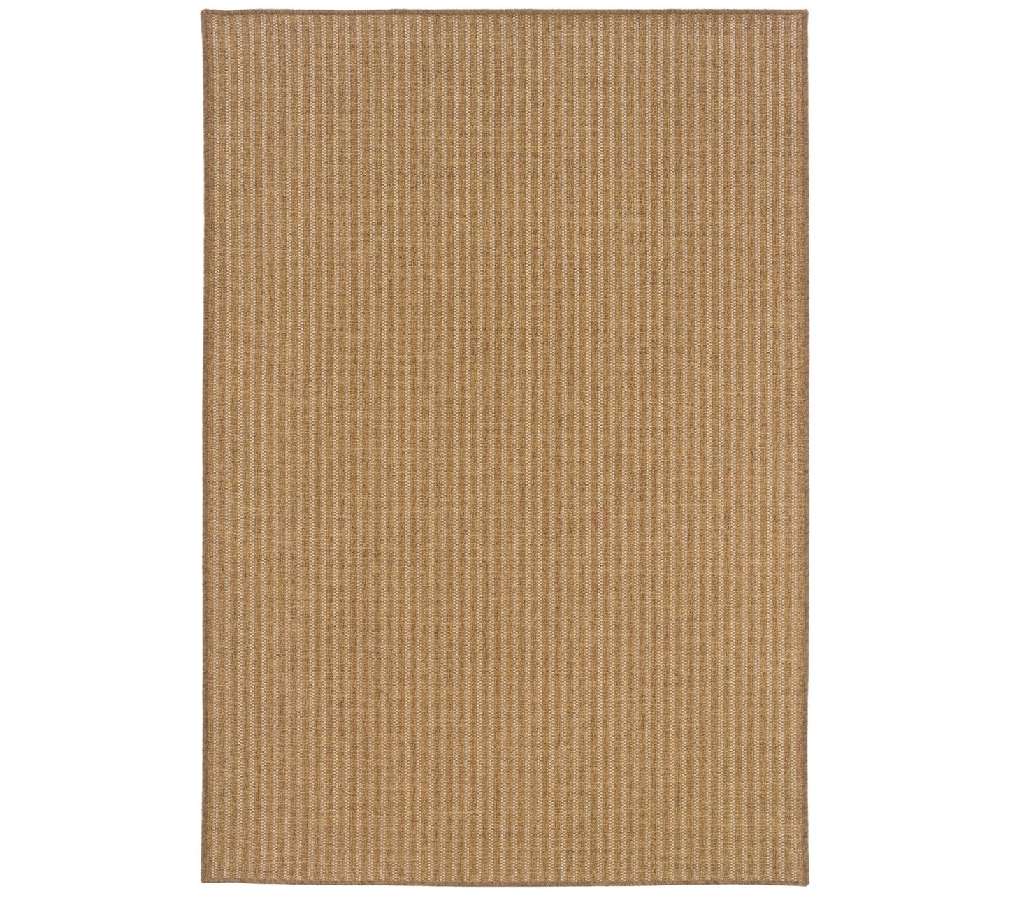 Veranda Living I/O Tan Stripe Faux Seagrass 7'1 0"x10'10" Rug