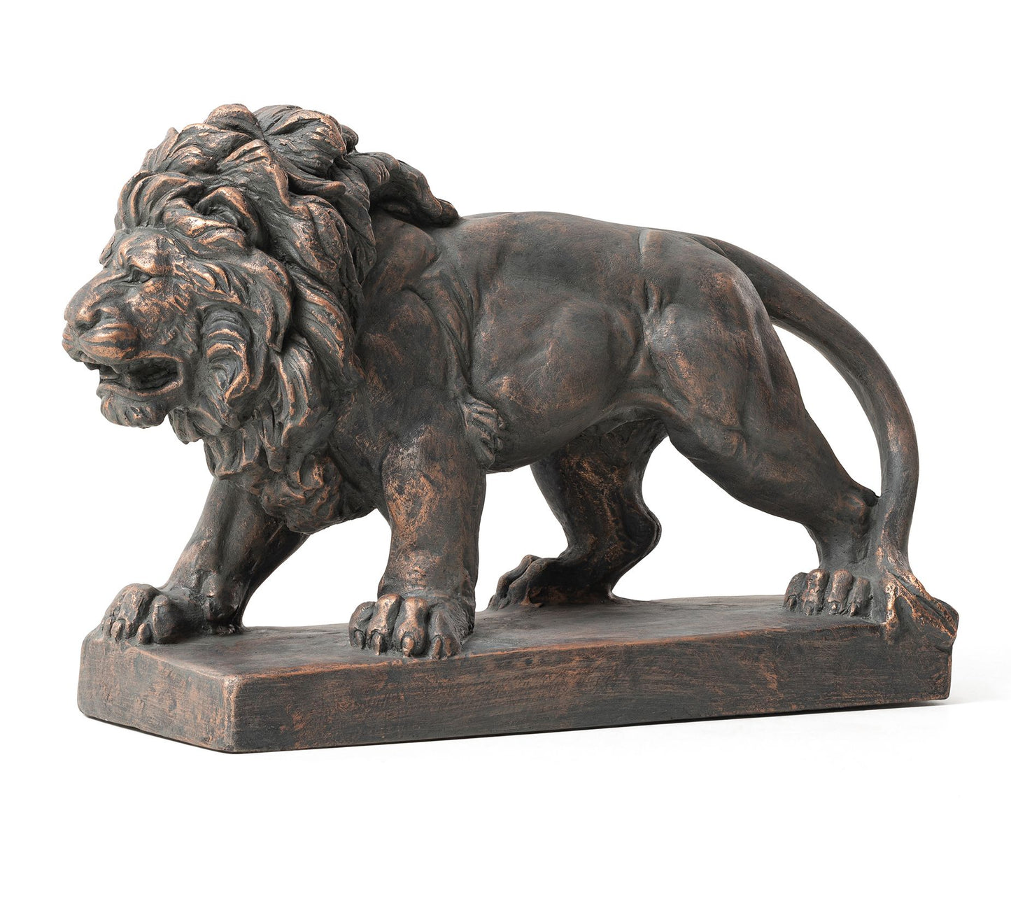 Glitzhome 24.5" MGO Walking Lion Lawn Garden St atue