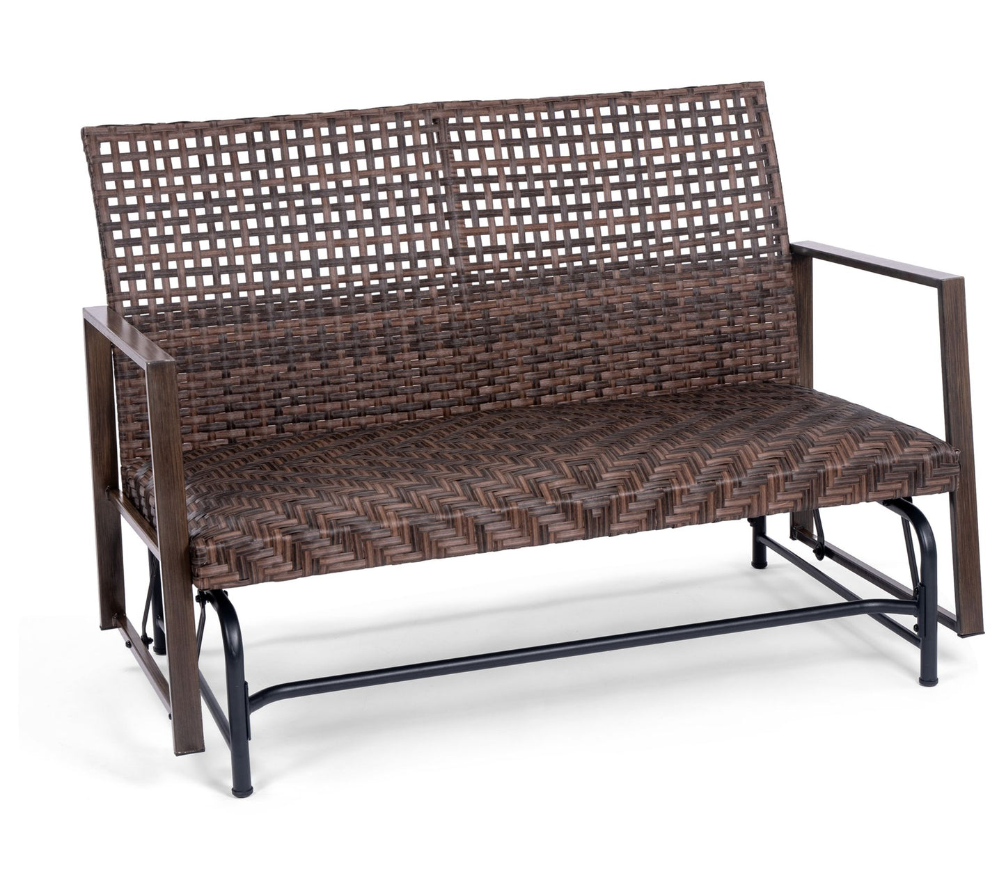 Backyard Expres sions Wicker 2 Person Patio Gl ider