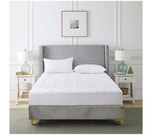 Royal Velvet European White Down Mattress Pad -Twin