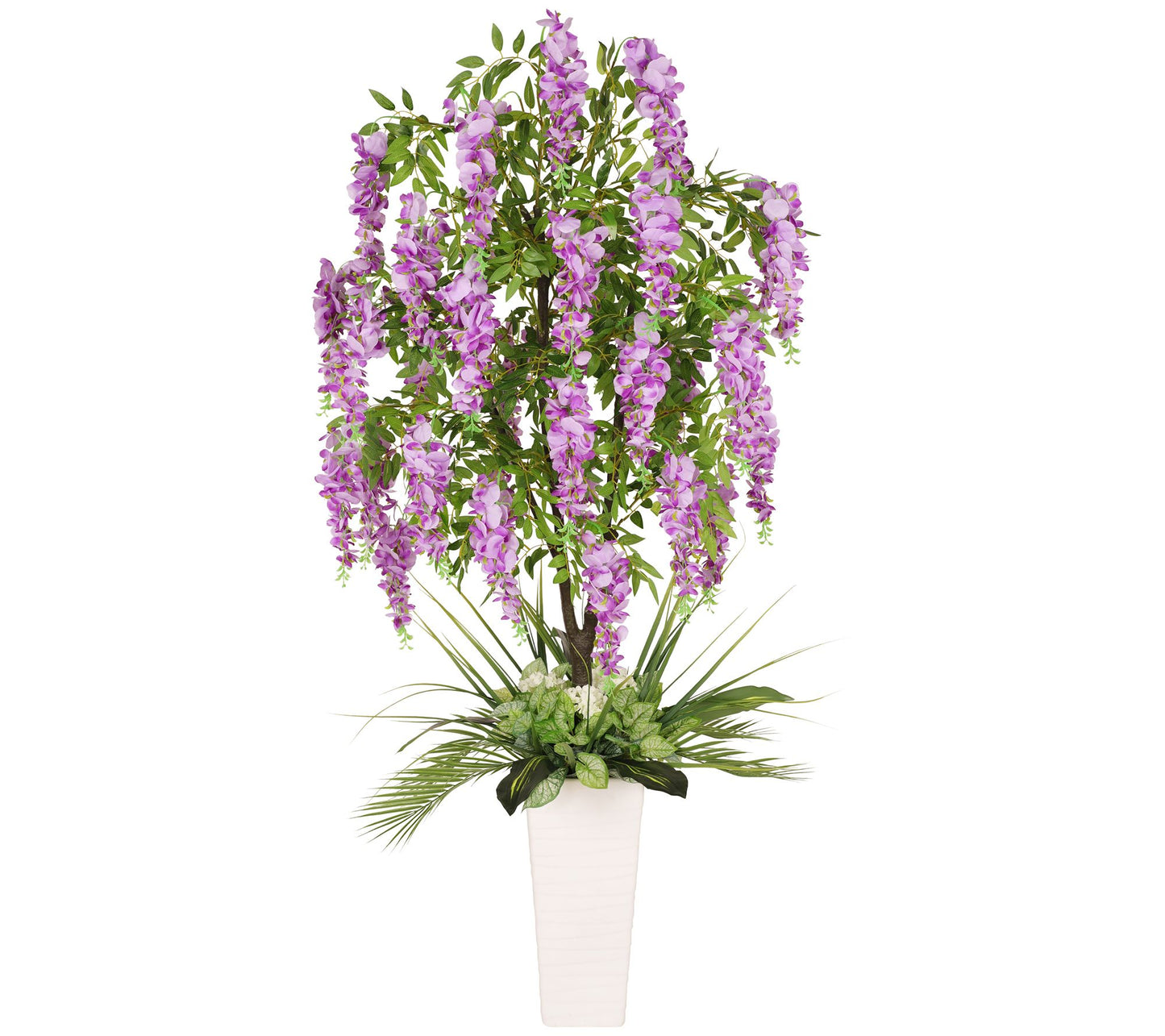 Puleo International 6 ft. Artificial Wisteria Tree with Pot
