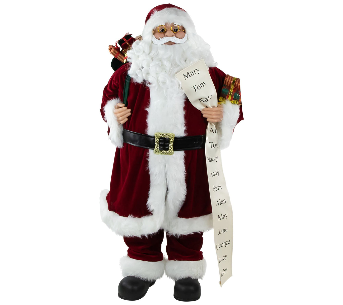Northlight 36" Santa Claus with Naughty or NiceList Figure