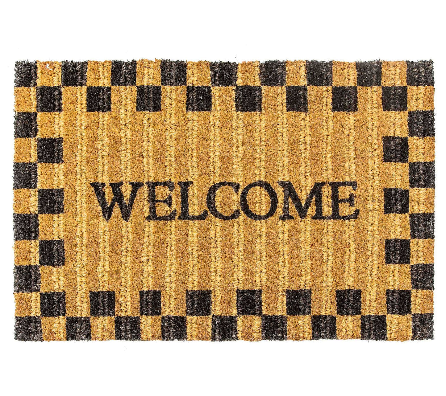 MacKenzie-Childs Welcome Checked Entrance Mat