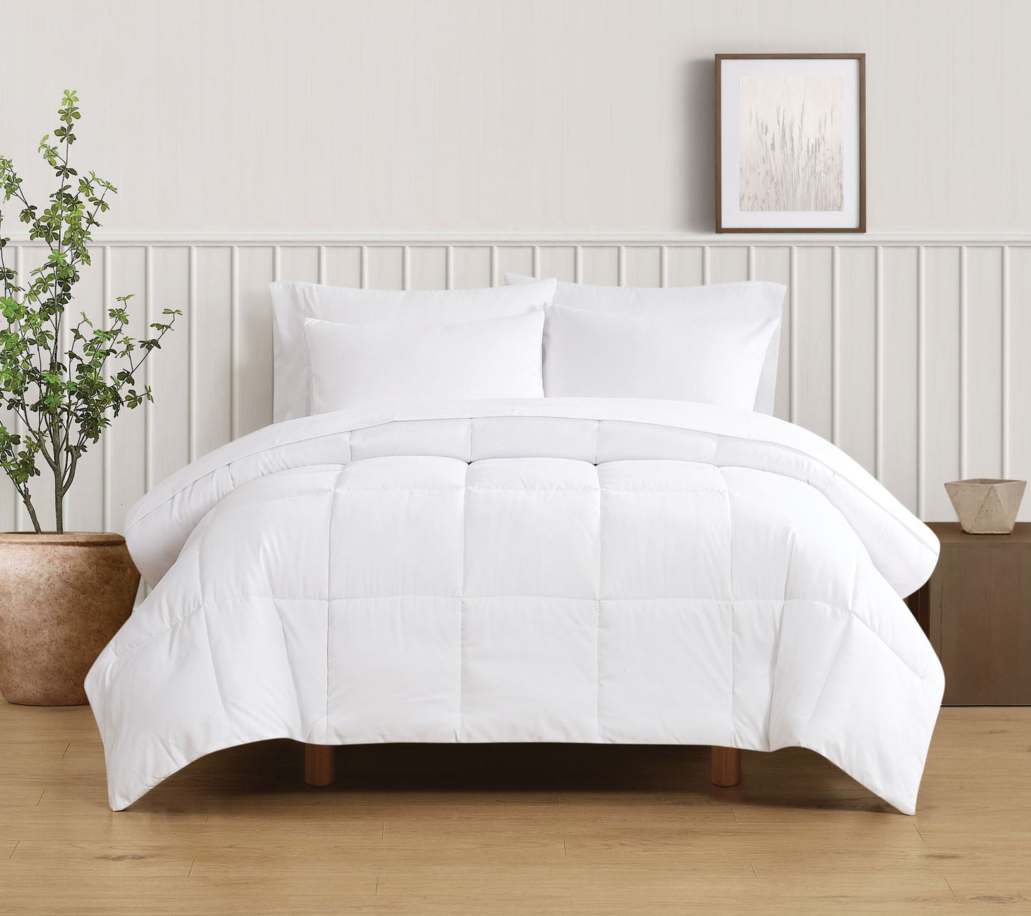 Truly Soft Green Solid Full/Queen 3 Piece Comforter Set