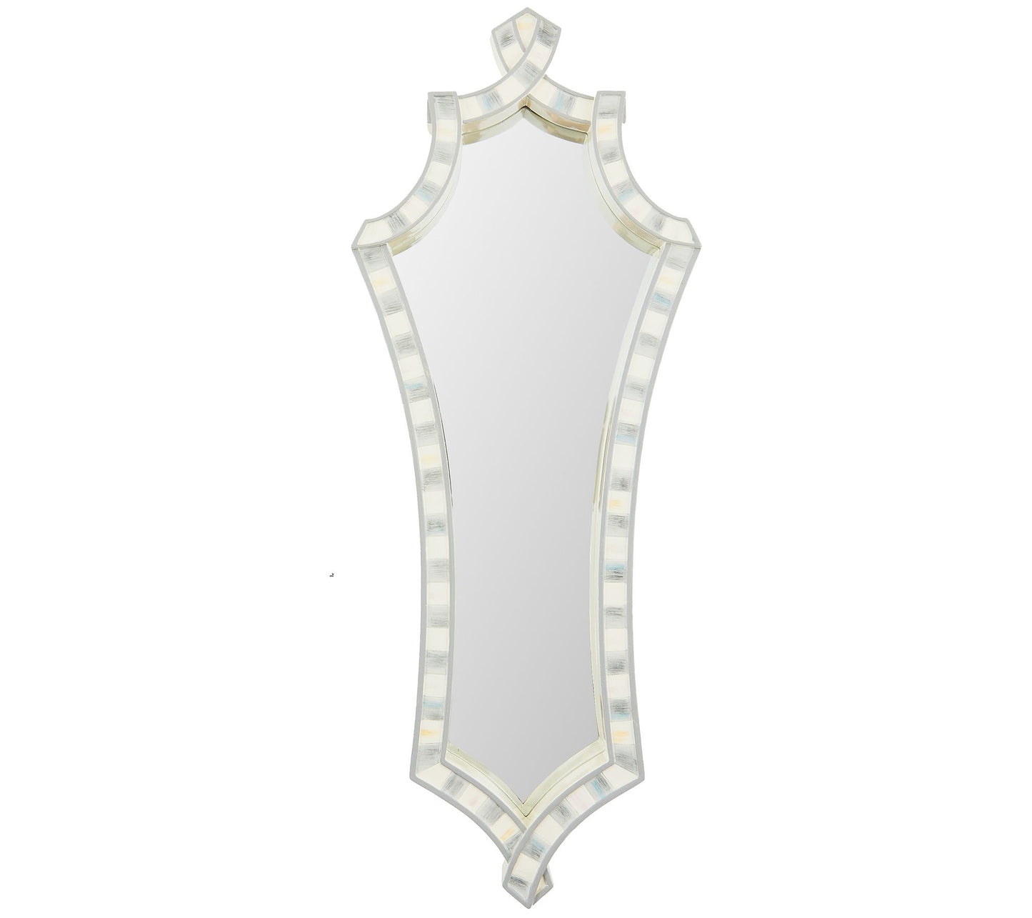 MacKenzie-Childs Sterling Check Wall Mirror