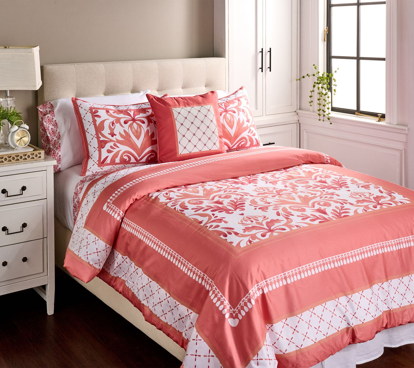 Hotel du Cobb 300TC Cotton Sateen Printed 3-pc Comforter Set - Twin