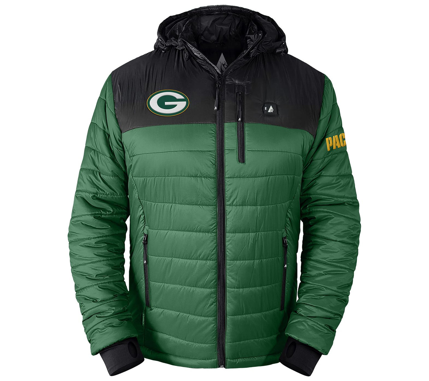 ActionHeat NFL Men's Colorblock 5V Heated Puffer Jacket