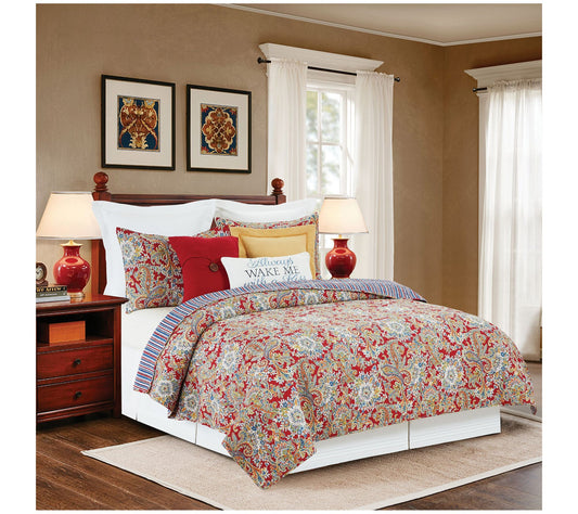 Rhapsody Paisley 2 Piece Paisley Twin Quilt byValerie