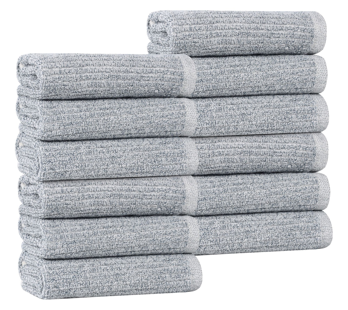 Superior Destin Cotton Blend Solid 12 Piece Face Towel Set