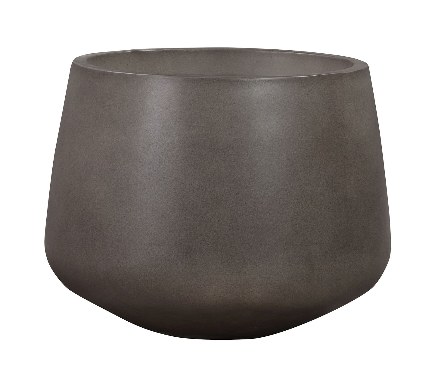 Armen Living Amethyst Medium Round Concrete Planter