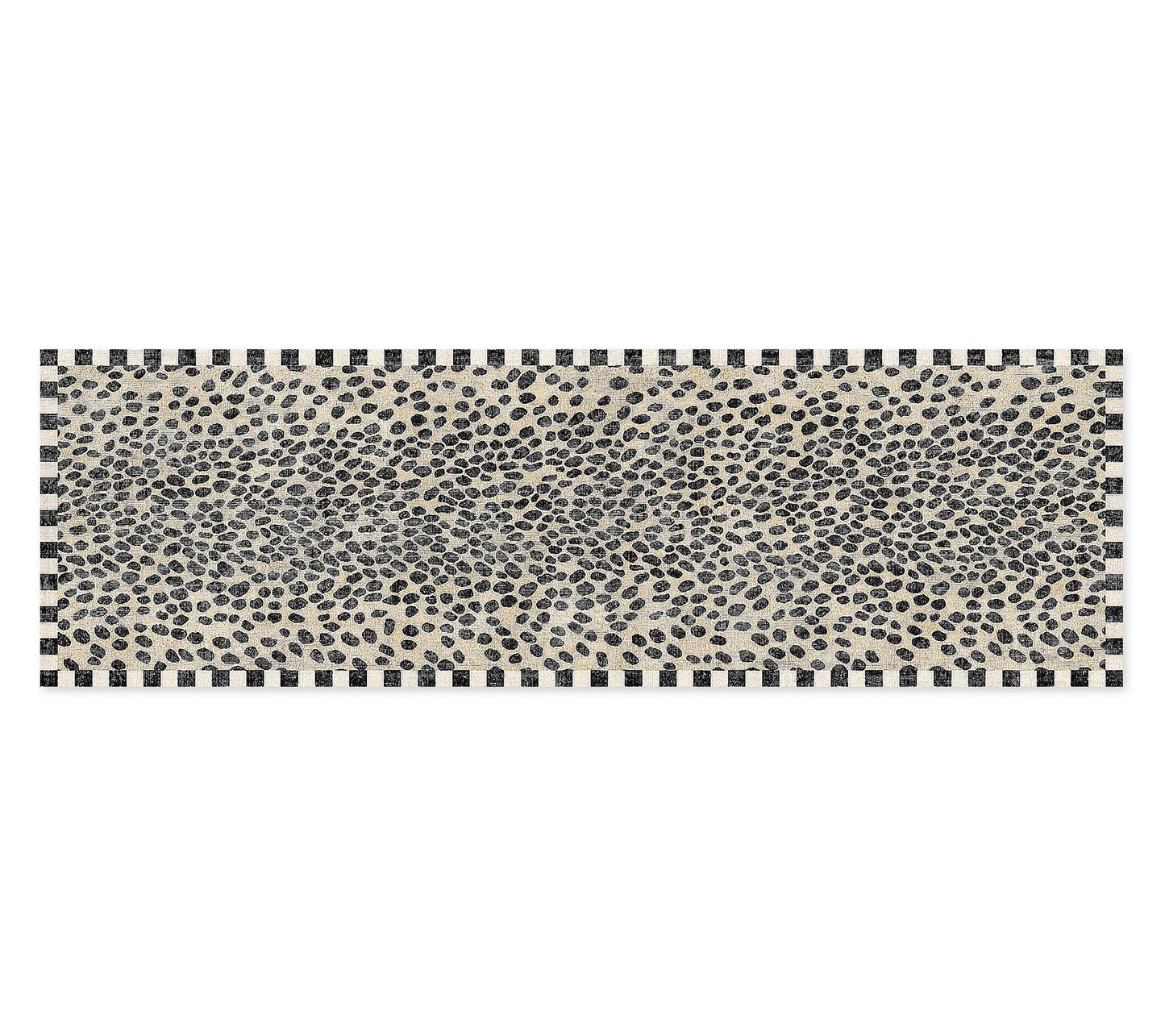 MacKenzie-Childs Snow Leopard 2'6" x 8' Washable Rug