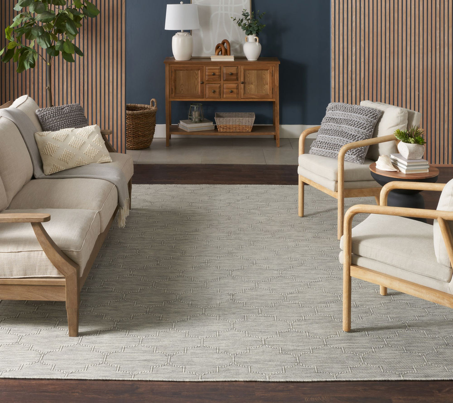 Nourison Home Washable Textured Indoor/Outdoor 8' x 10' Rug