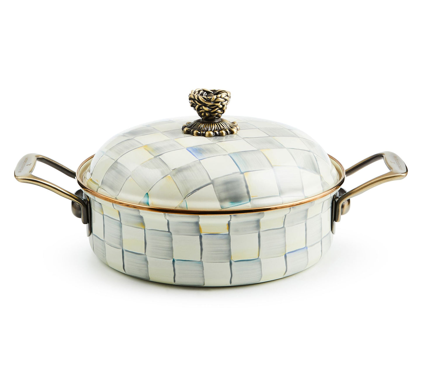 MacKenzie-Childs Sterling Check 3 Qt. Casserole