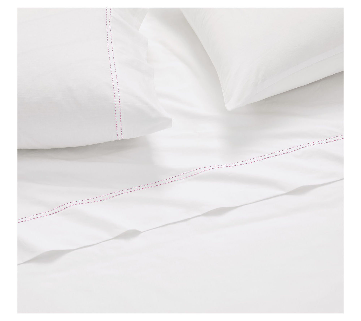 SCOUT Pick Stitch Cotton Percale King Sheet Set