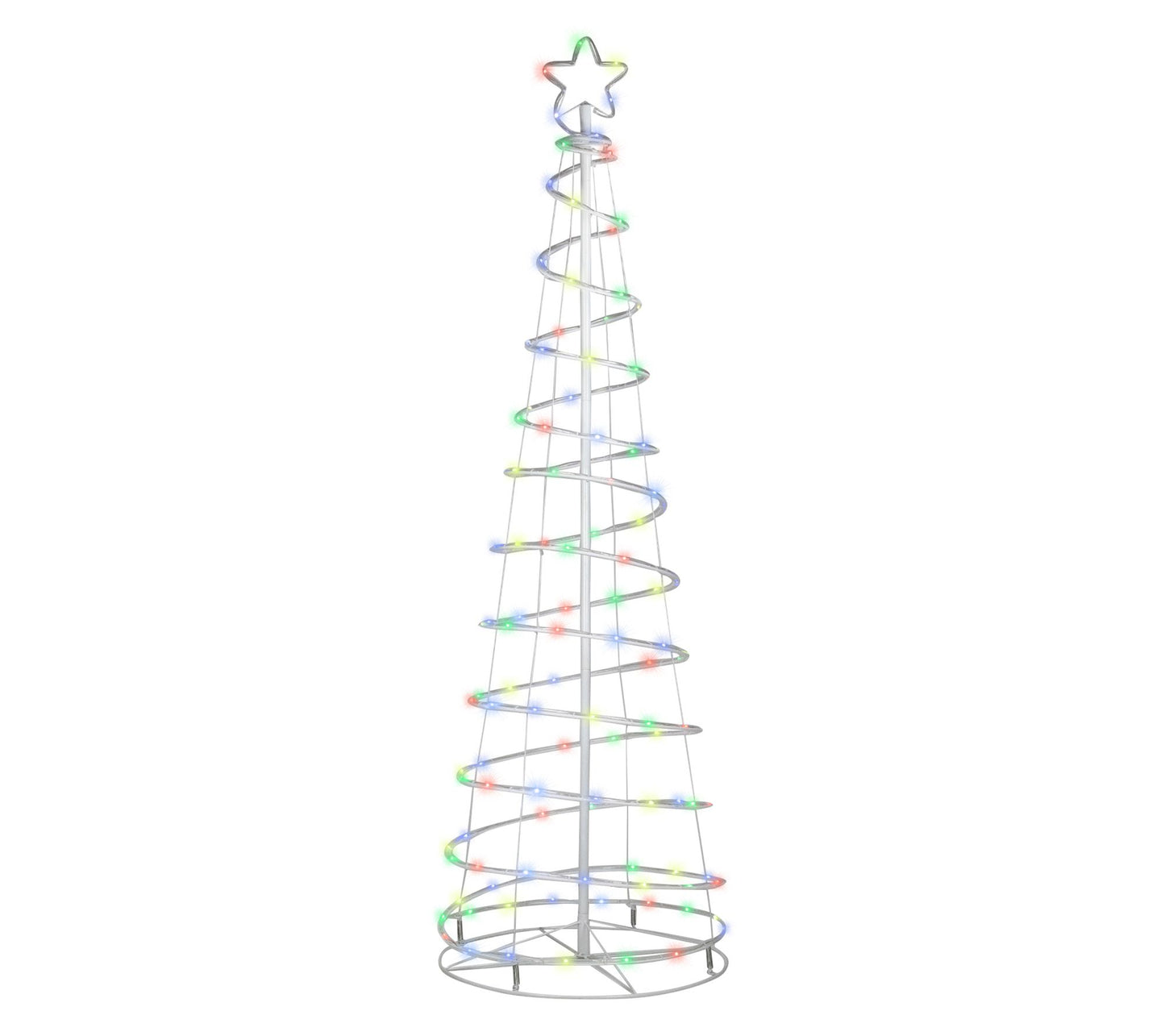 Northlight 6' LED Multi Function Yard Spiral Christmas Tree