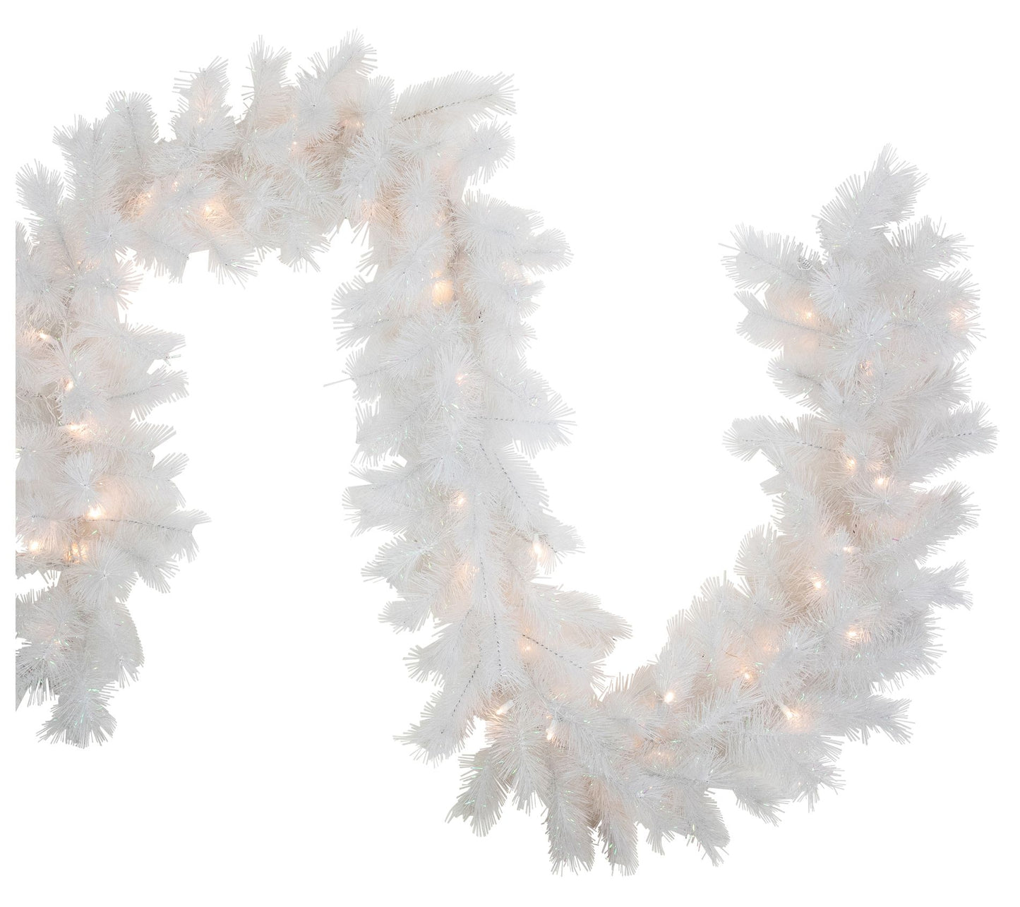 Northlight 9' x 14" LED White Alaskan Pine Christmas Garland