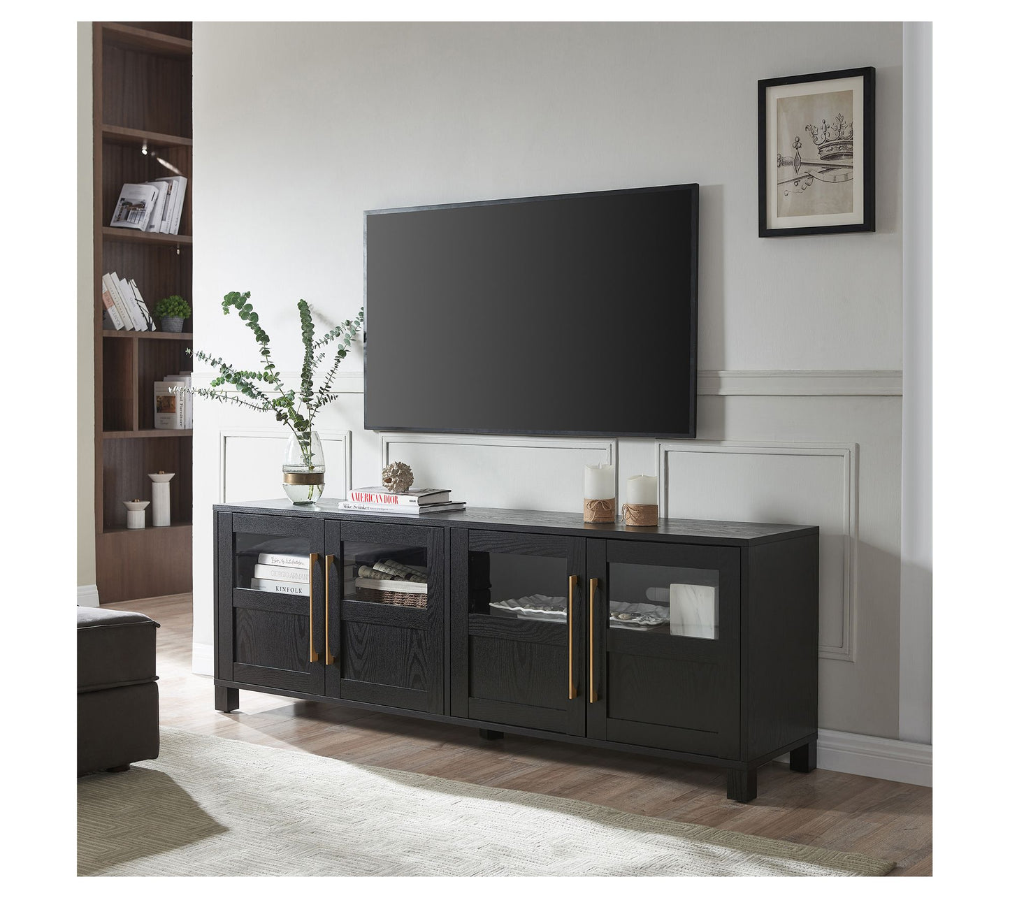 Hudson&Canal Holbrook Rectangular TV Stand forTV's up to 75"