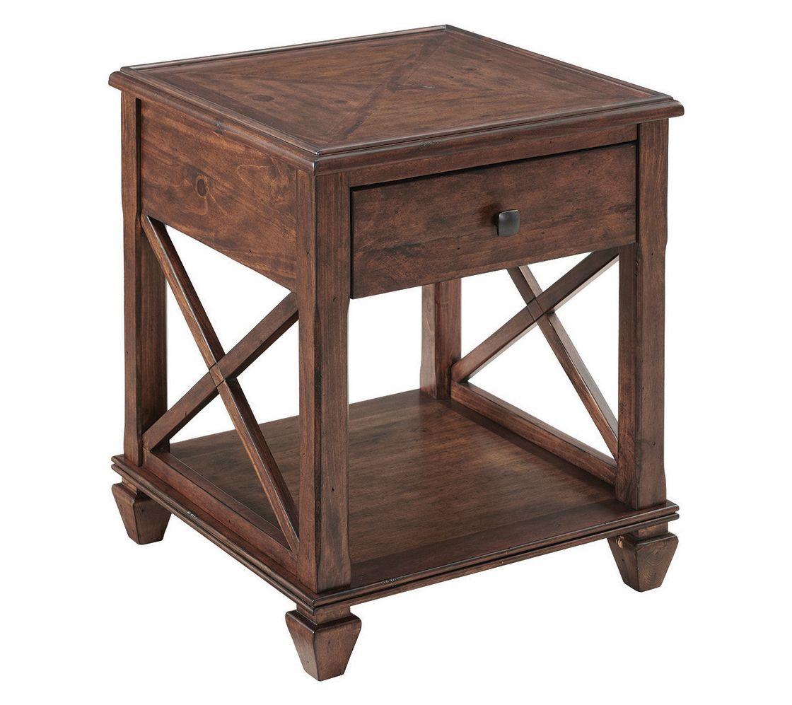Alaterre Furniture Stockbridge 21" Square WoodEnd Table