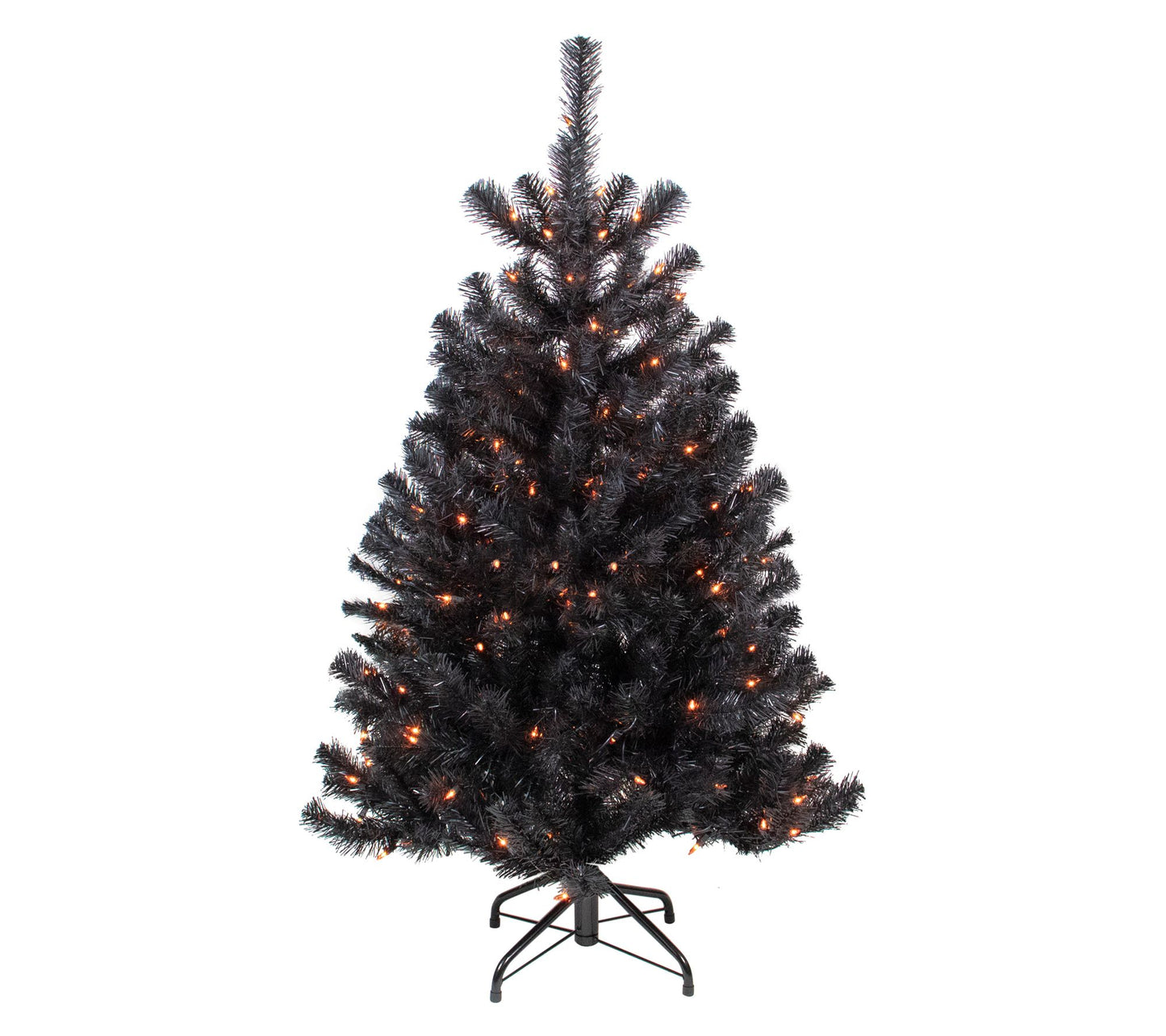 Northlight Prelit Noble Spruce Halloween Tree 4'