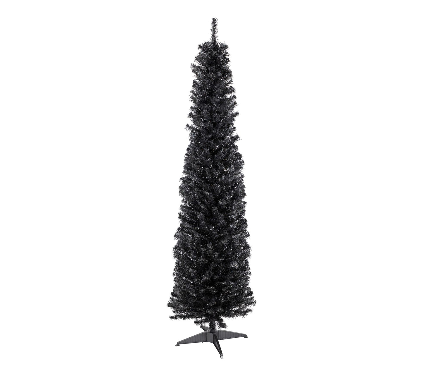 Northlight 6' Charcoal Brown Tinsel Halloween Tree Unlit