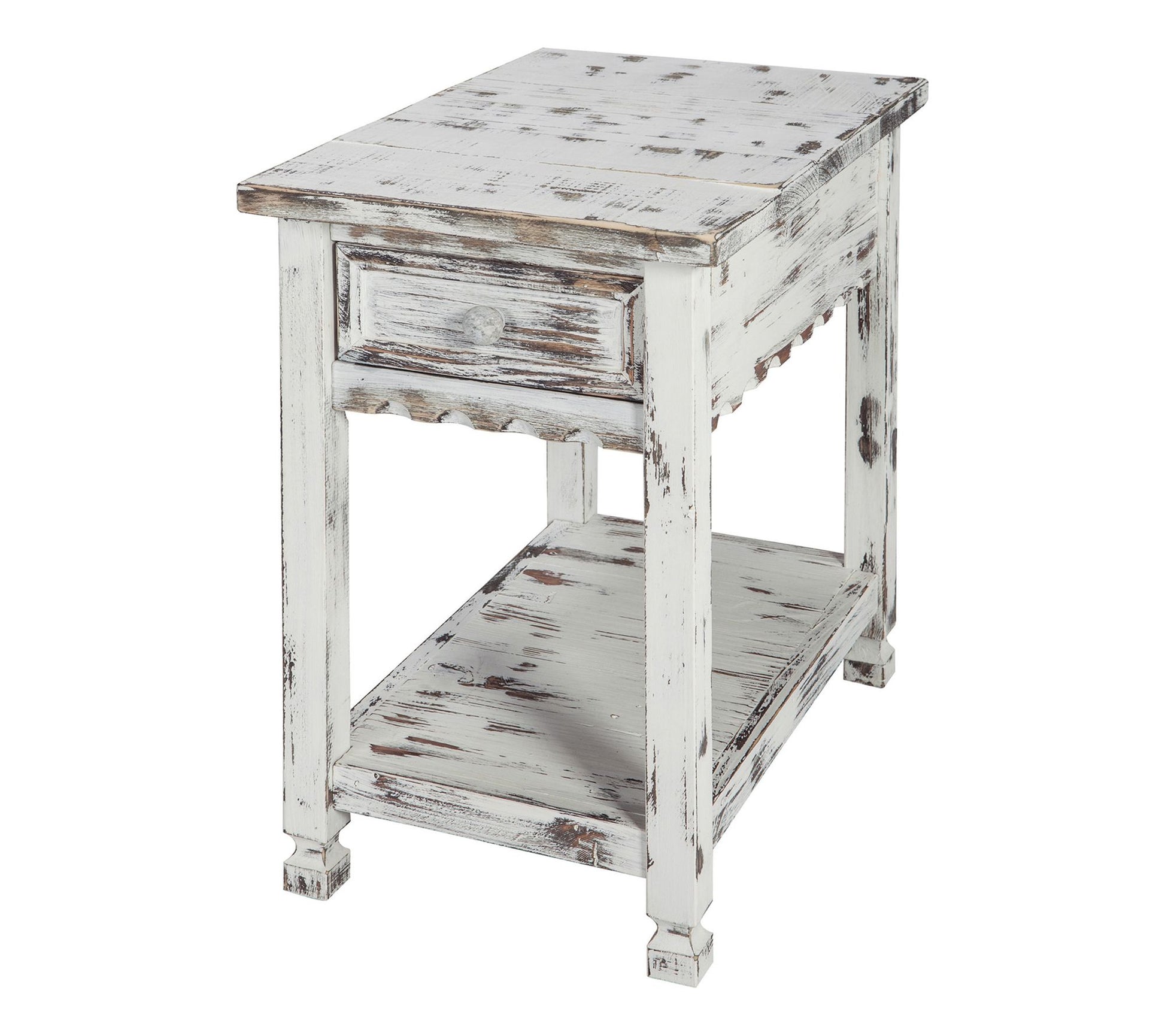 Alaterre Furniture Cottage Chairside End TableShabby Chic