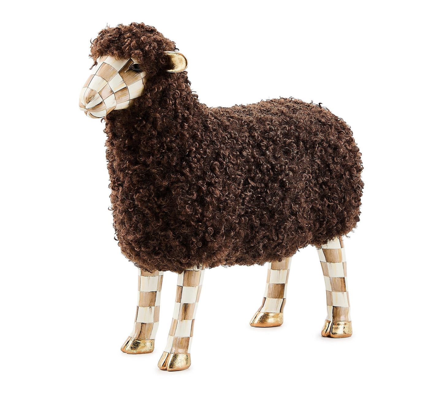 MacKenzie-Childs Mocha Extra Small Sheep