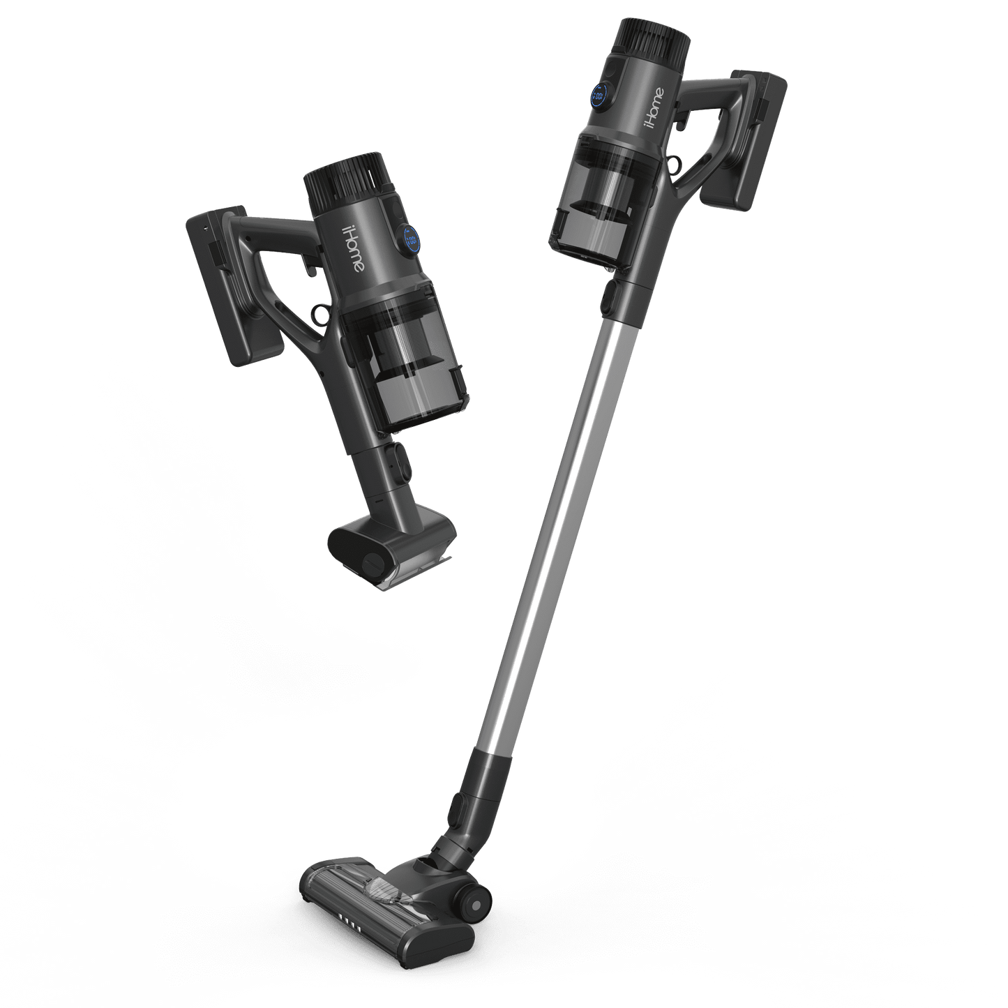 iHome Stick Vac SV2 Lightweight Cordless Vacuum Cleaner, Strong Suction, LED, Extended Battery Life