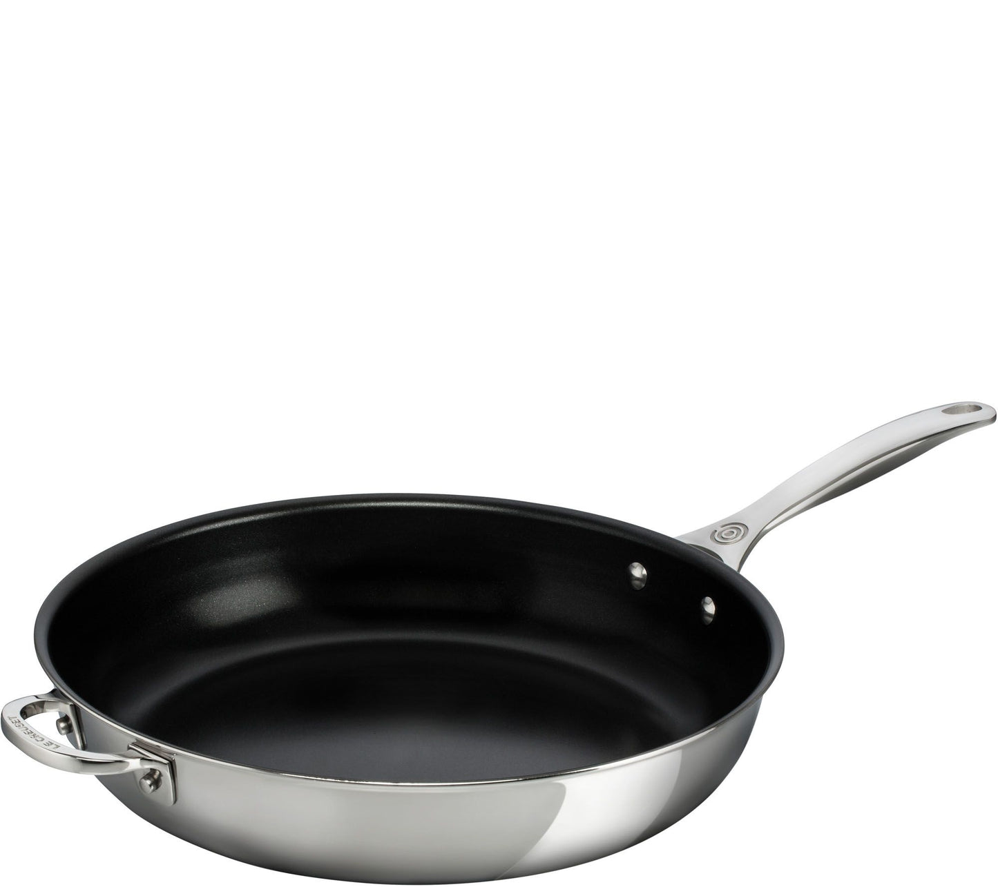 Le Creuset 12-1/2" Nonstick Deep Fry Pan with Helper Handle
