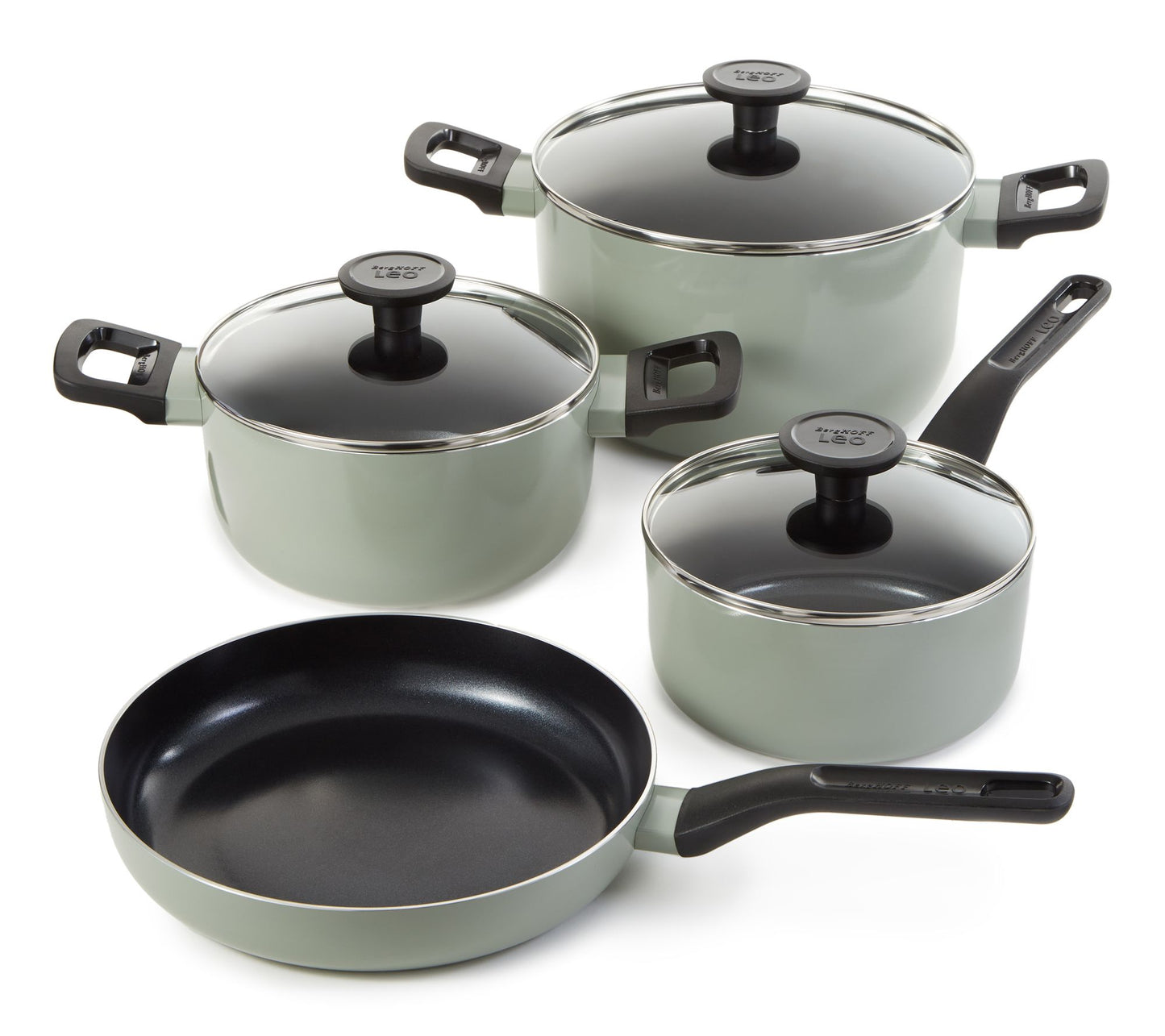BergHOFF Leo Glints 7Pc Ceramic Nonstick Cookware Set