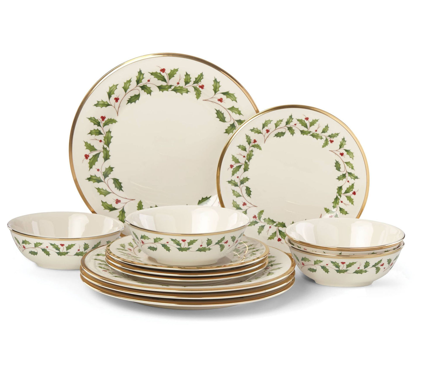 Lenox Holiday 12-Piece Plate & Bowl Set