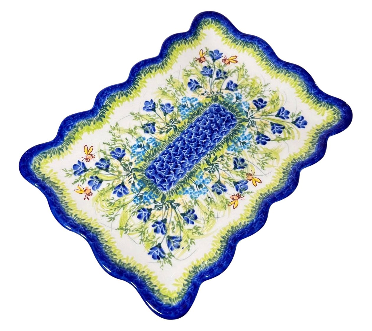Lidia's Polish Pottery Ruffle Cookie Platter