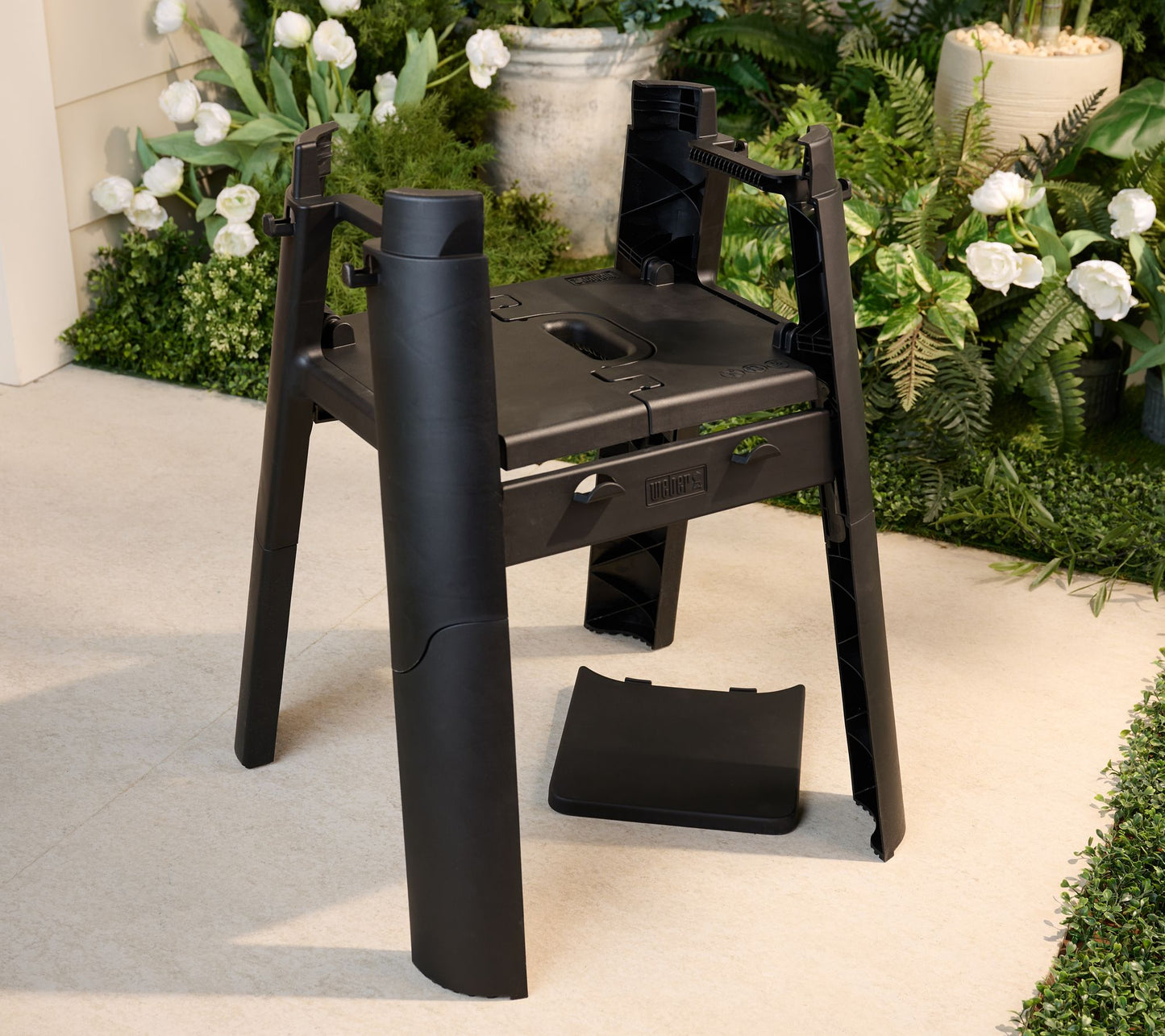Weber Lumin Compact Electric Grill Stand with Side Table
