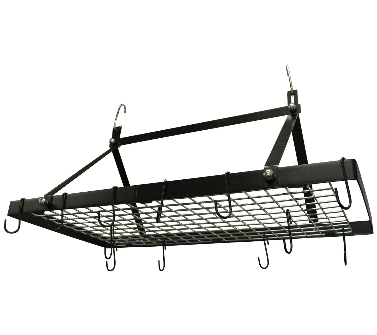 Range Kleen Black Enamel Rectangle Pot Rack