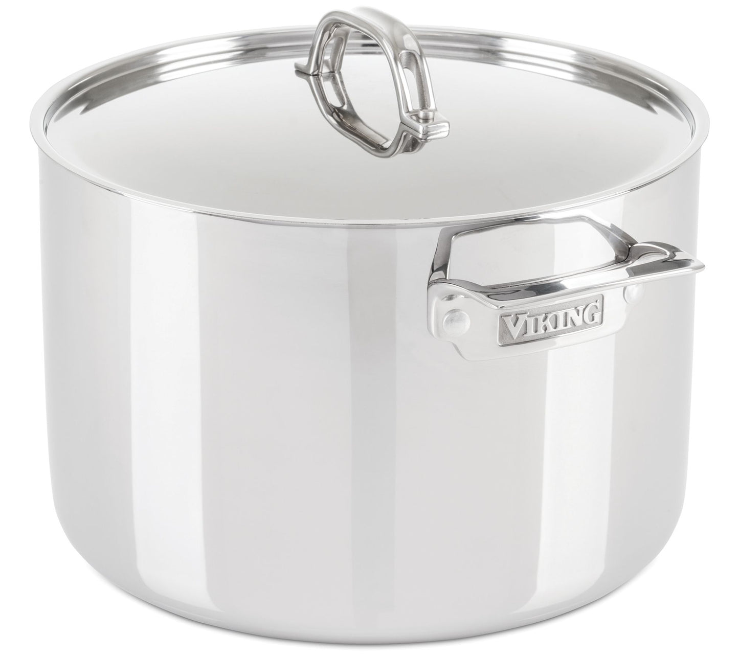 Viking 3-Ply 12-qt Stainless Steel Stock Pot with Metal Lid