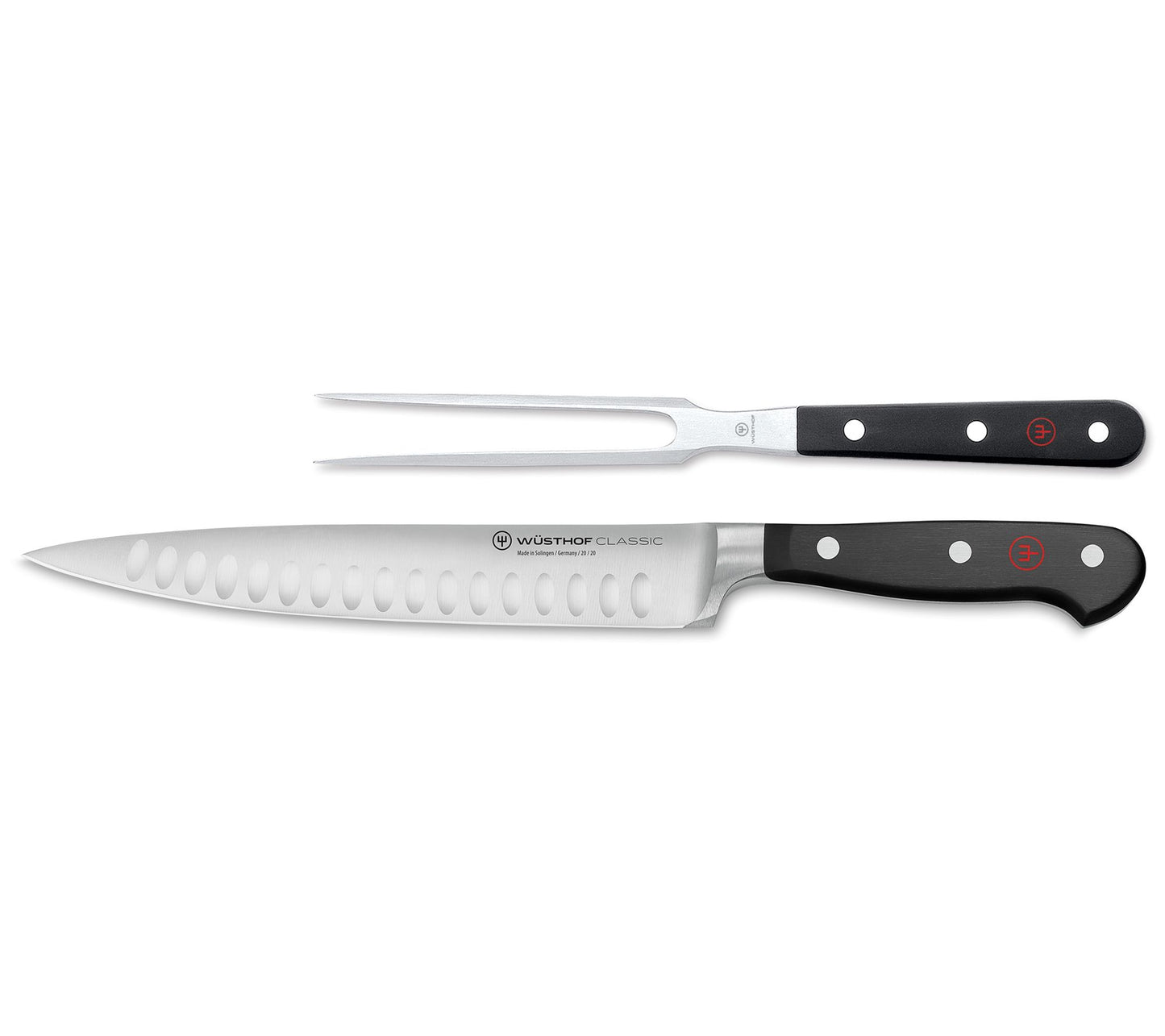 Wusthof 2-Piece Classic Hollow-Edge Carving Set