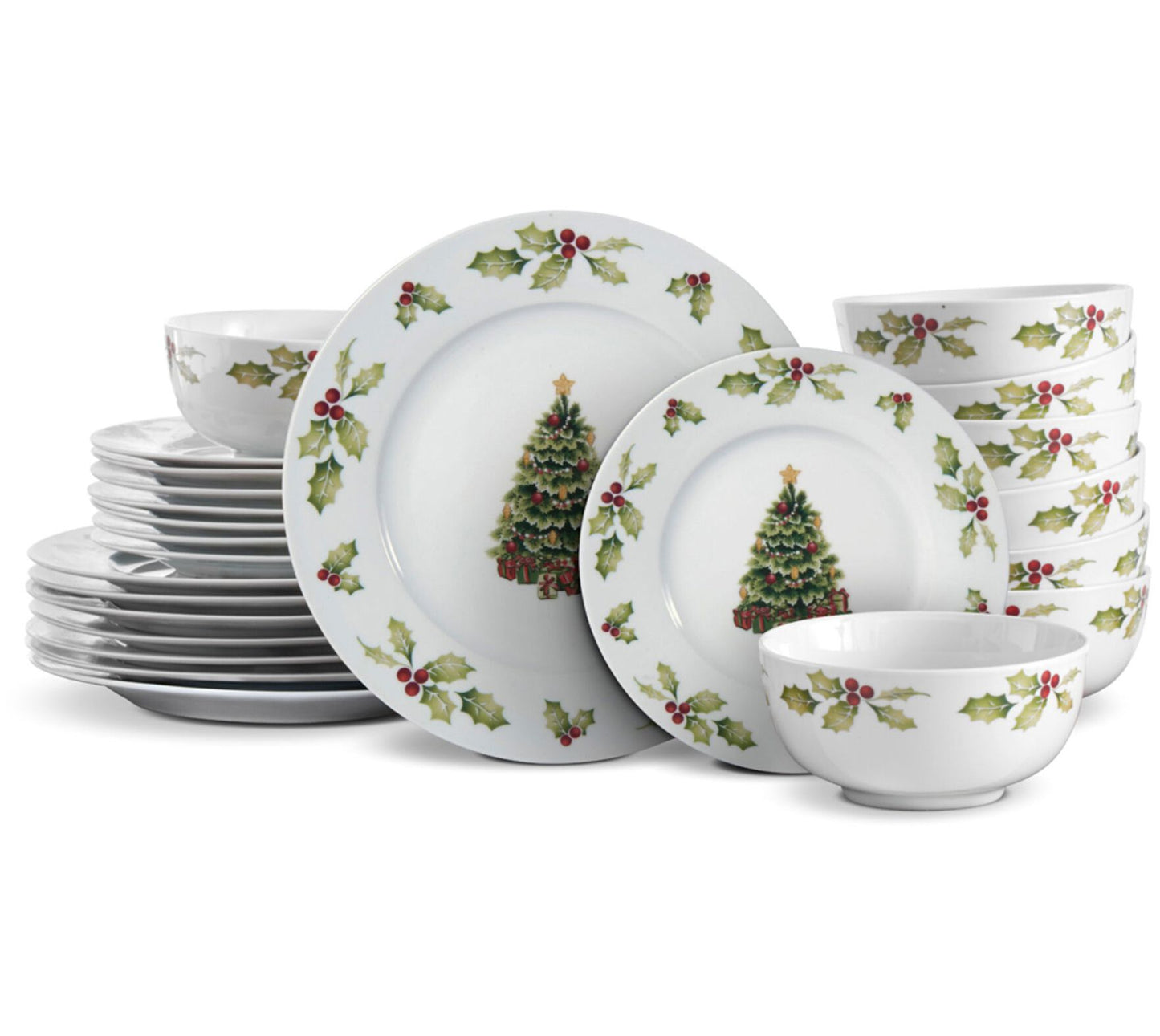 Pfaltzgraff Christmas Day 24-Piece Dinnerware S et