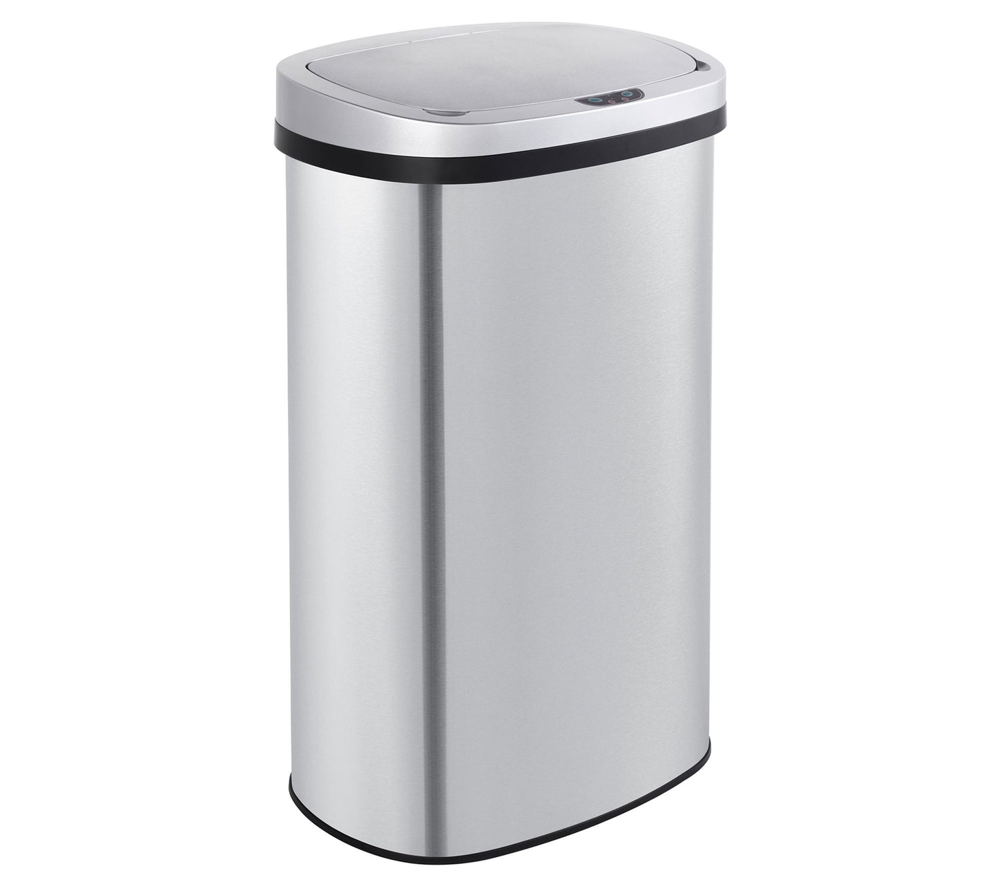 Mega Casa 15.6 Gal./60 Liter SS Oval Motion Sensor Trash Can