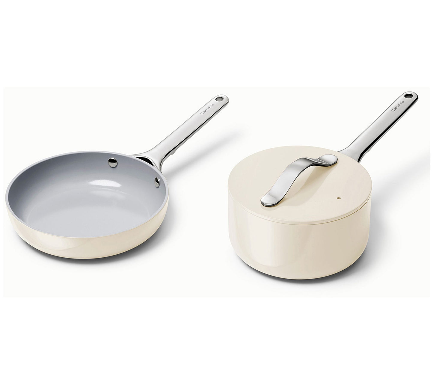 Caraway Home Nonstick Ceramic Mini Fry & Mini Sauce Pan Duo
