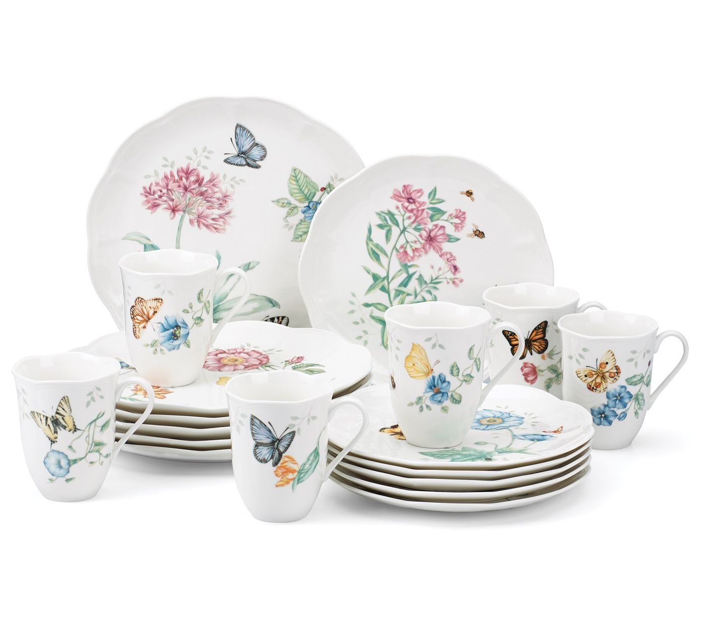 Lenox 18-Piece Butterfly Meadow Dinnerware Set