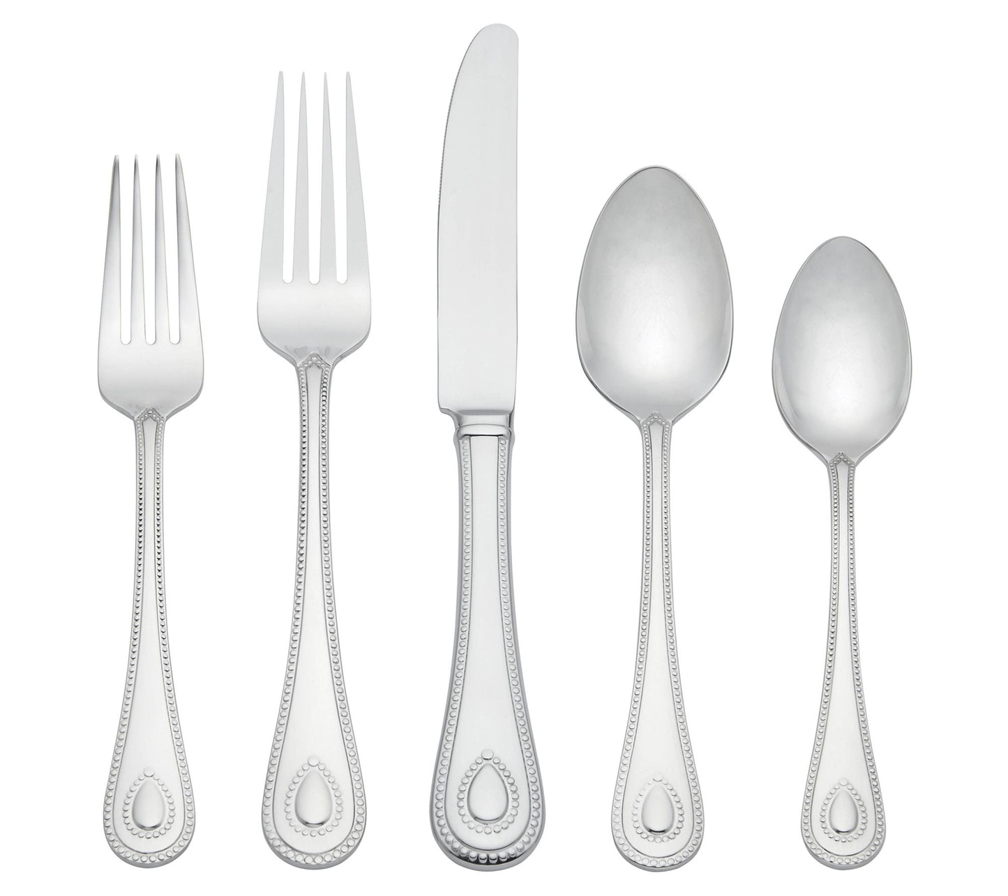 Lenox French Perle Scallop 65-Piece Flatware Set