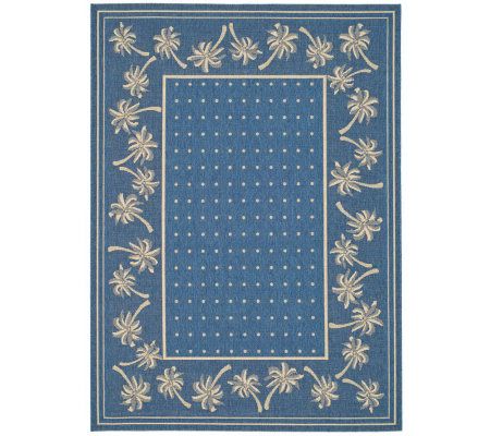 Safavieh Courtyard Palm Garden 5'3" x 7'7" Rug