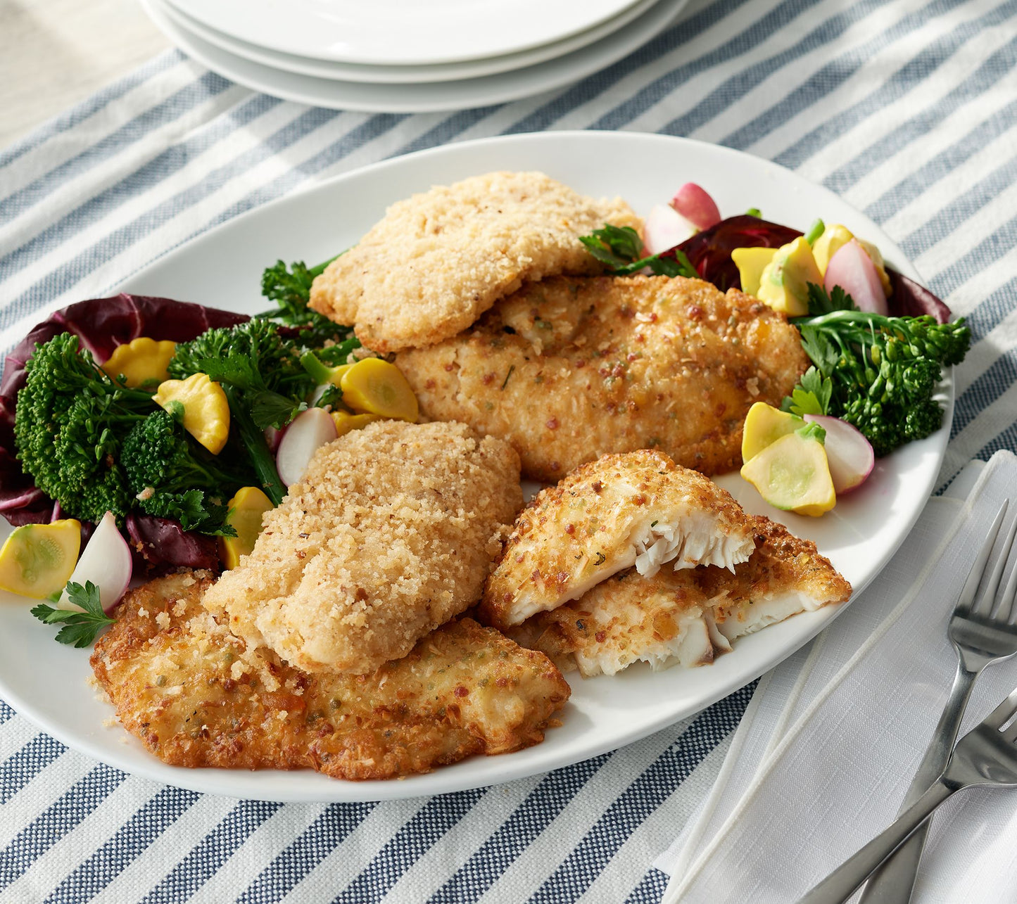 Anderson Seafoods (8) 5.5oz Coconut & Pecan Crusted Tilapia Combo
