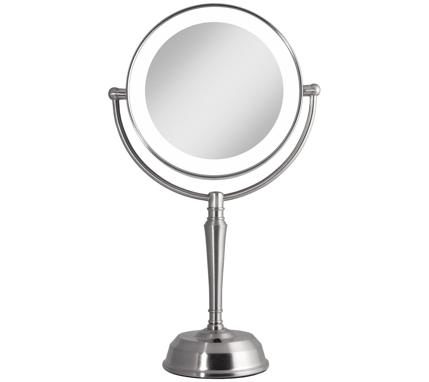 Zadro Rechargeable Cordless, LED Lighted 1X/10X Vanity Mirro