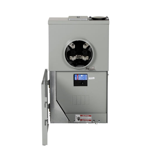 Eaton Type BR 200-Amp 4-Spaces 8-Circuit Outdoor Main Breaker Meter Combo Load Center MBT48B200BTS