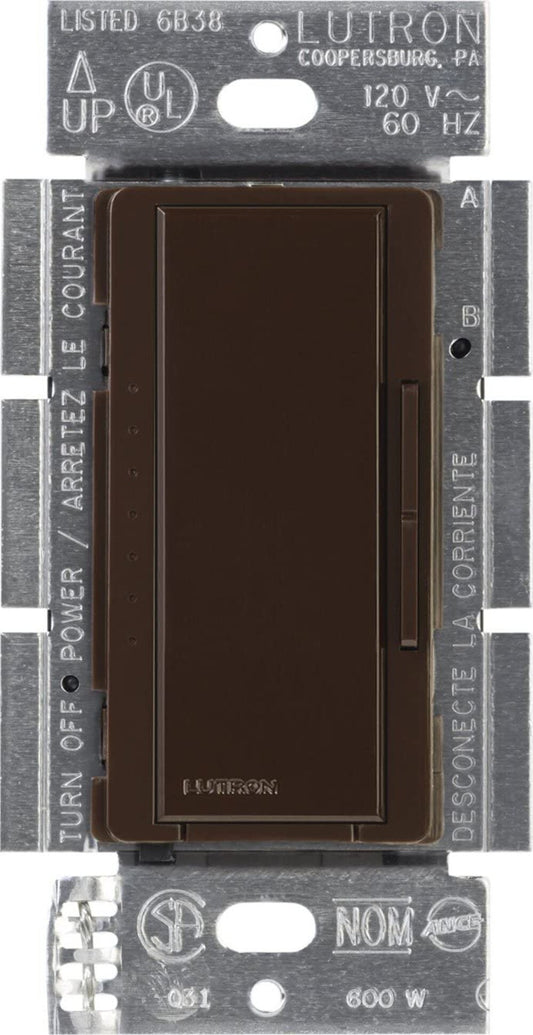 Lutron Maestro Single-pole Touch Light Dimmer Switch, Brown MAELV-600-BR