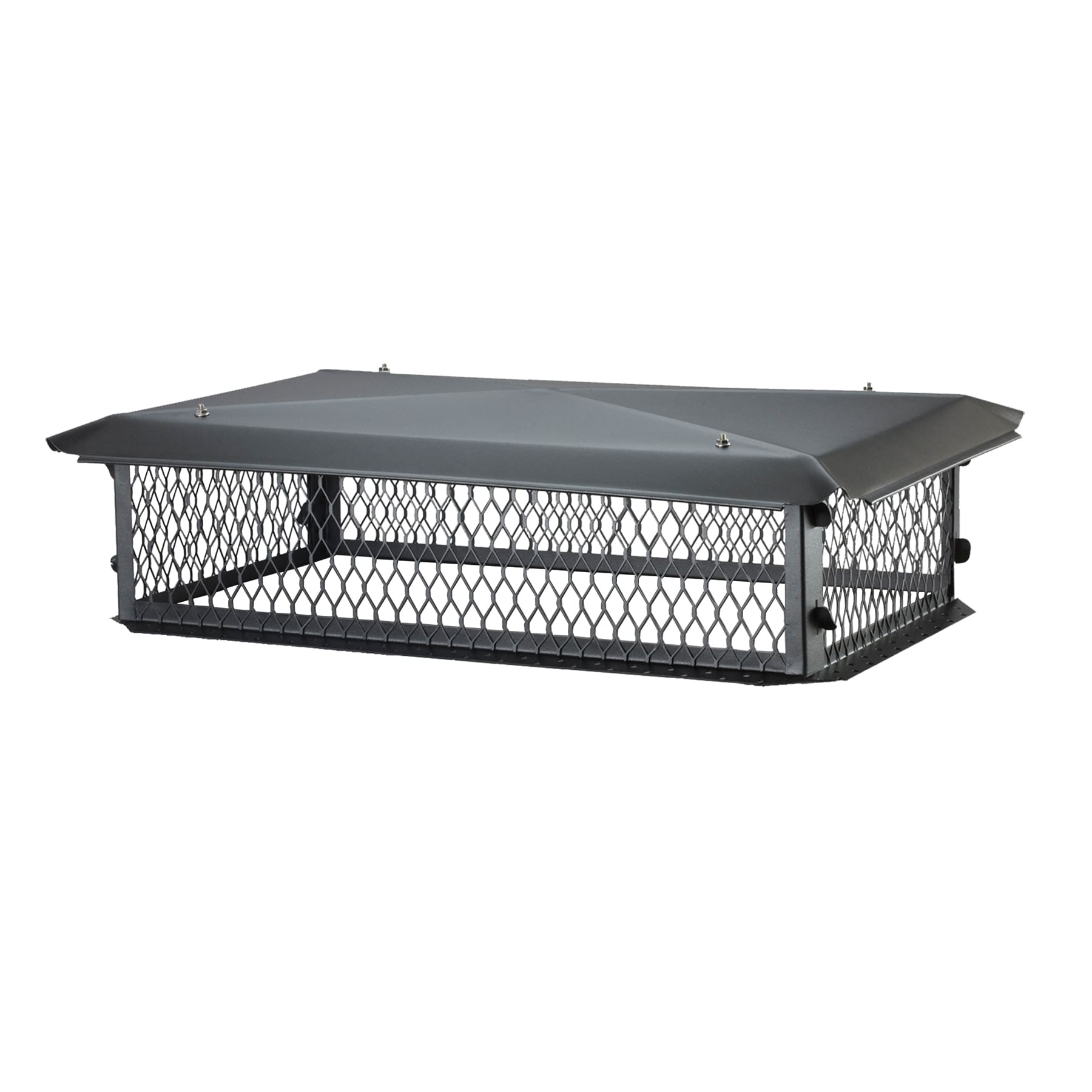 HY-C 15-in W x 37-in L Black Galvanized Steel Rectangular Chimney Cap BBT1537K-10W