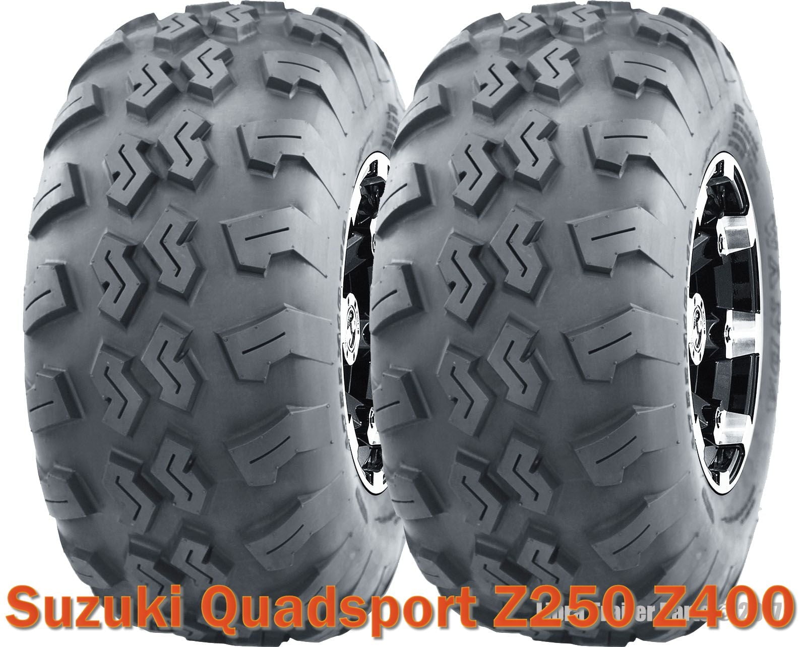 (2) 22x7-10 22x7x10 ATV front tires set Suzuki Quadsport Z250 Z400