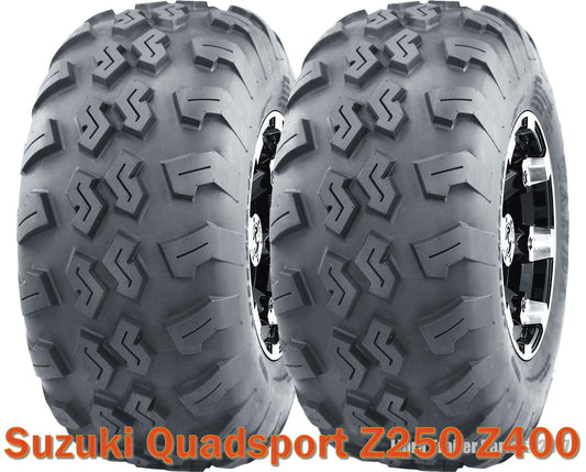 (2) 22x7-10 22x7x10 ATV front tires set Suzuki Quadsport Z250 Z400