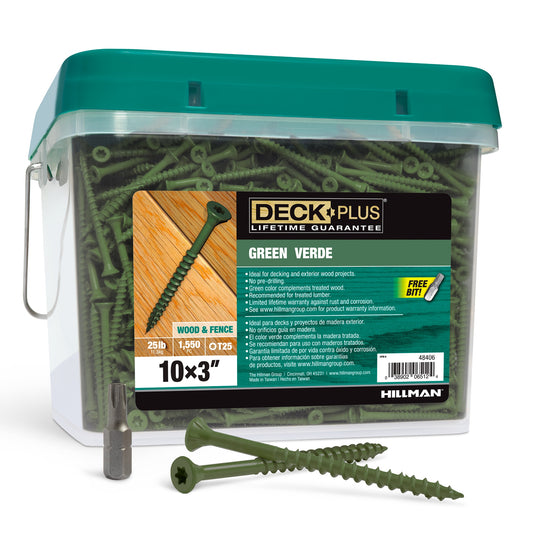 Deck Plus #10 x 3-in Wood To Wood Deck Screws (1550-Per Box) 48406