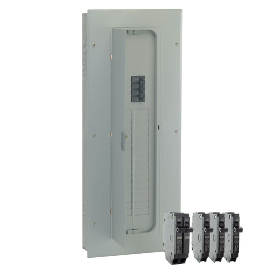 GE PowerMark Gold 200-Amp 32-Spaces 40-Circuit Indoor Main Breaker Load Center (Value Pack) TM3220CCUB2K